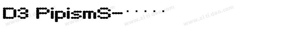D3 PipismS字体转换